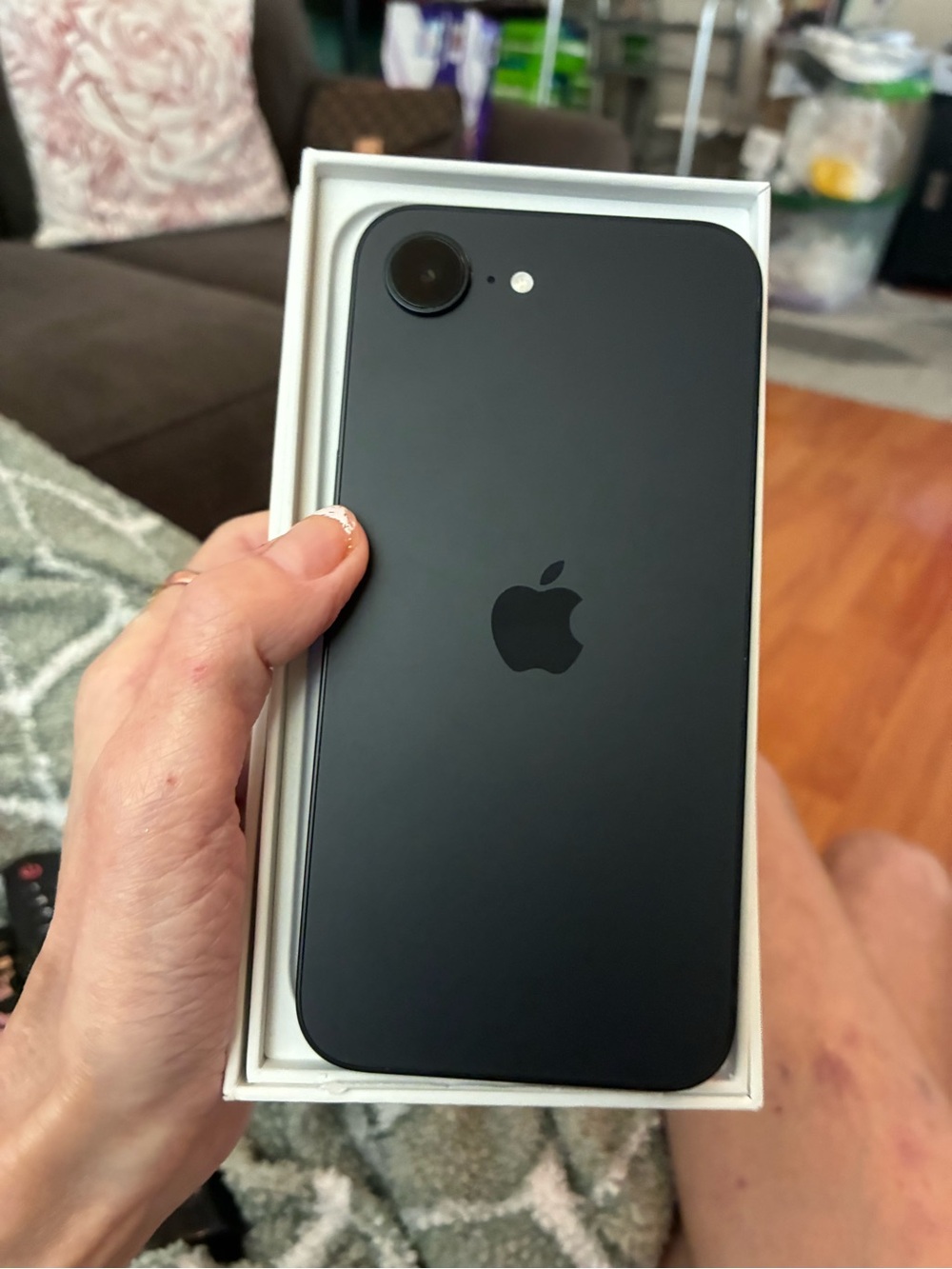 Apple iPhone in Matte Black with Single Rear Camera